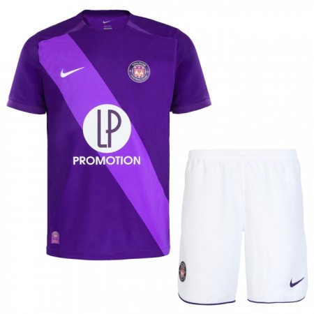 Toulouse Børn Hjemmebanesæt 2024-25 Kortærmet(+ Korte bukser)